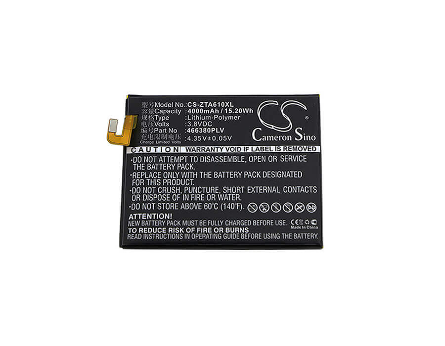 Battery For Zte, Ba610, Ba610c, Ba610t, Blade A610, Blade A610 Dual Sim 3.8v, 4000mah - 15.20wh Mobile, SmartPhone Cameron Sino Technology Limited   