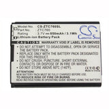 Battery For Zte C76 3.7v, 850mah - 3.15wh Mobile, SmartPhone Cameron Sino Technology Limited   