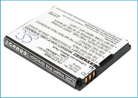 Battery For Zte F290, N281, Z221 3.7v, 800mah - 2.96wh Mobile, SmartPhone Cameron Sino Technology Limited   