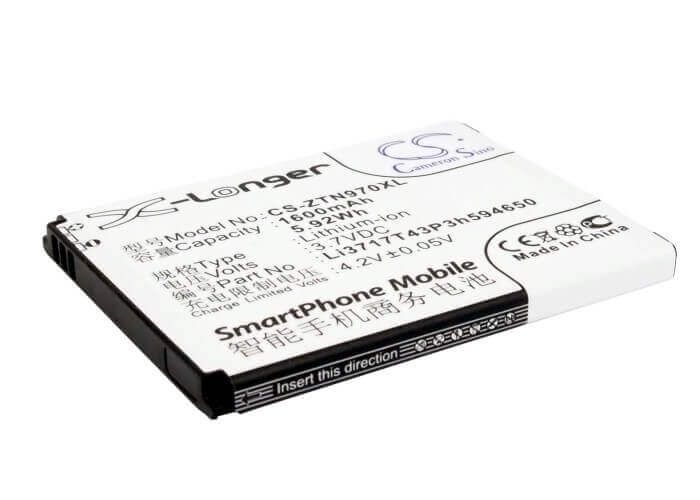 Battery For Zte Grand X, Grand X 3g, Grand X Lte 3.7v, 1600mah - 5.92wh Mobile, SmartPhone Cameron Sino Technology Limited   