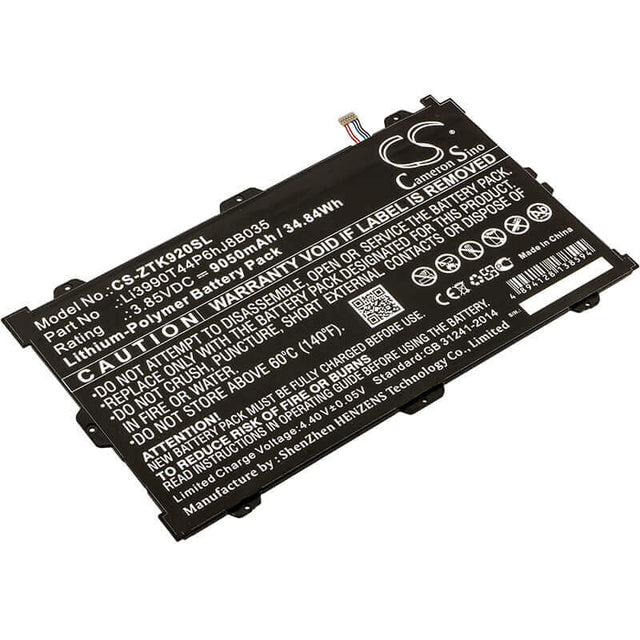 Battery For Zte, K92, Primetime' Primetime Lte-a 3.85v, 9050mah - 34.84wh Tablet Cameron Sino Technology Limited   