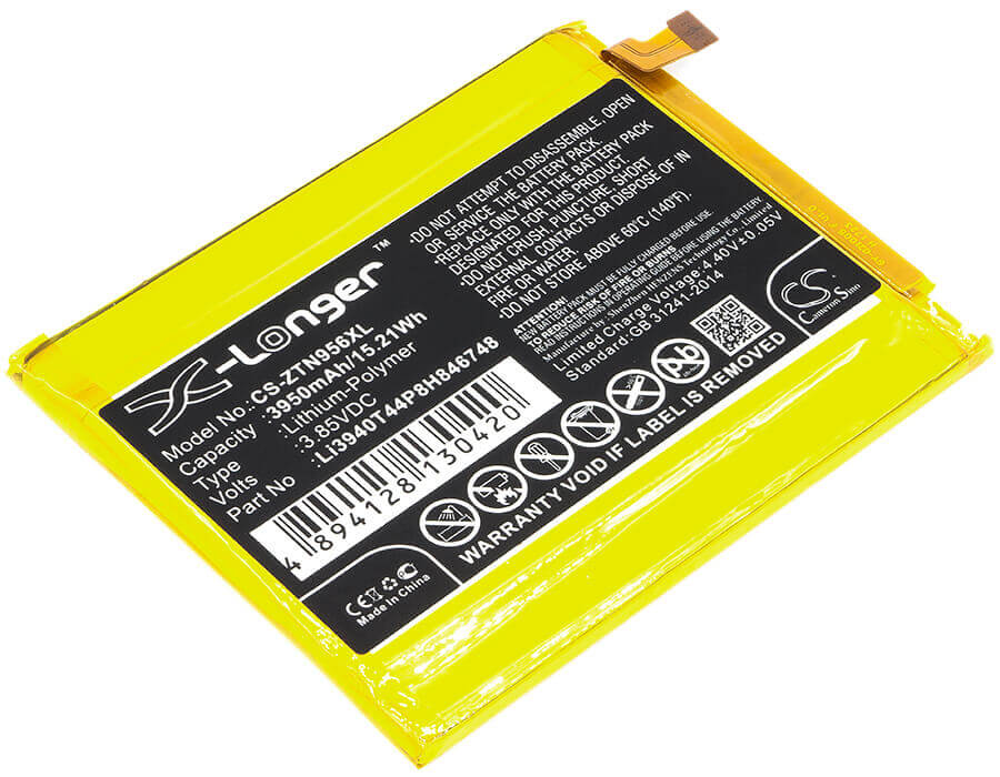 Battery For Zte, Max Xl, Max Xl Td-lte, N9560 3.85v, 3950mah - 15.21wh Mobile, SmartPhone Cameron Sino Technology Limited   