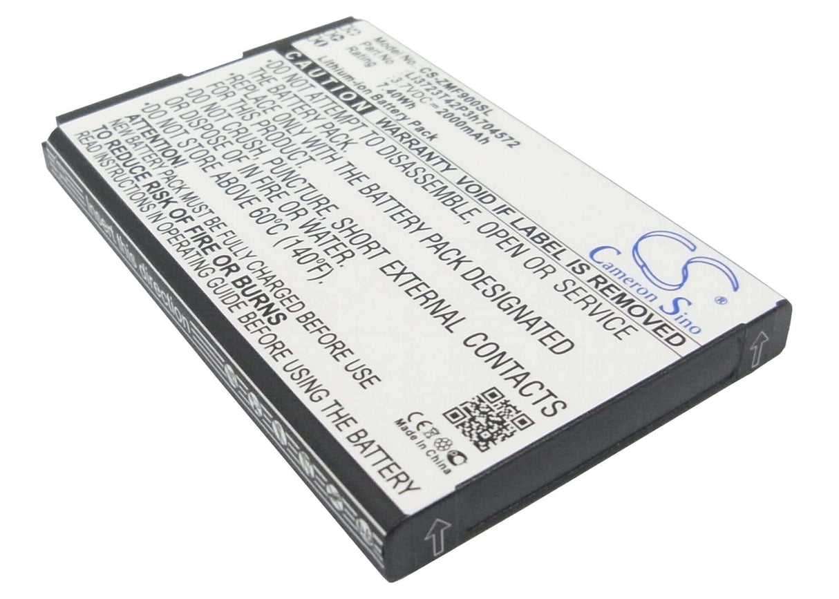 Battery For Zte Mf90, Mf90c, Mf90c1 3.7v, 2000mah - 7.40wh Hotspot Cameron Sino Technology Limited   