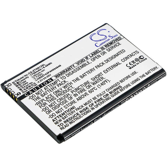 Battery For Zte N9136, Prestige 2, Prestige 2 Td-lte 3.7v, 1750mah - 6.48wh Mobile, SmartPhone Cameron Sino Technology Limited   