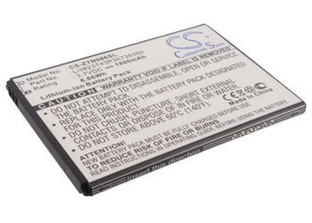 3.7V, Li-ion, 1800mAh, Hotspot battery fits Tegra, Boostmobile, Zte, Li3823t43p3h735350, Straight Talk, Z818g, 6.66Wh
