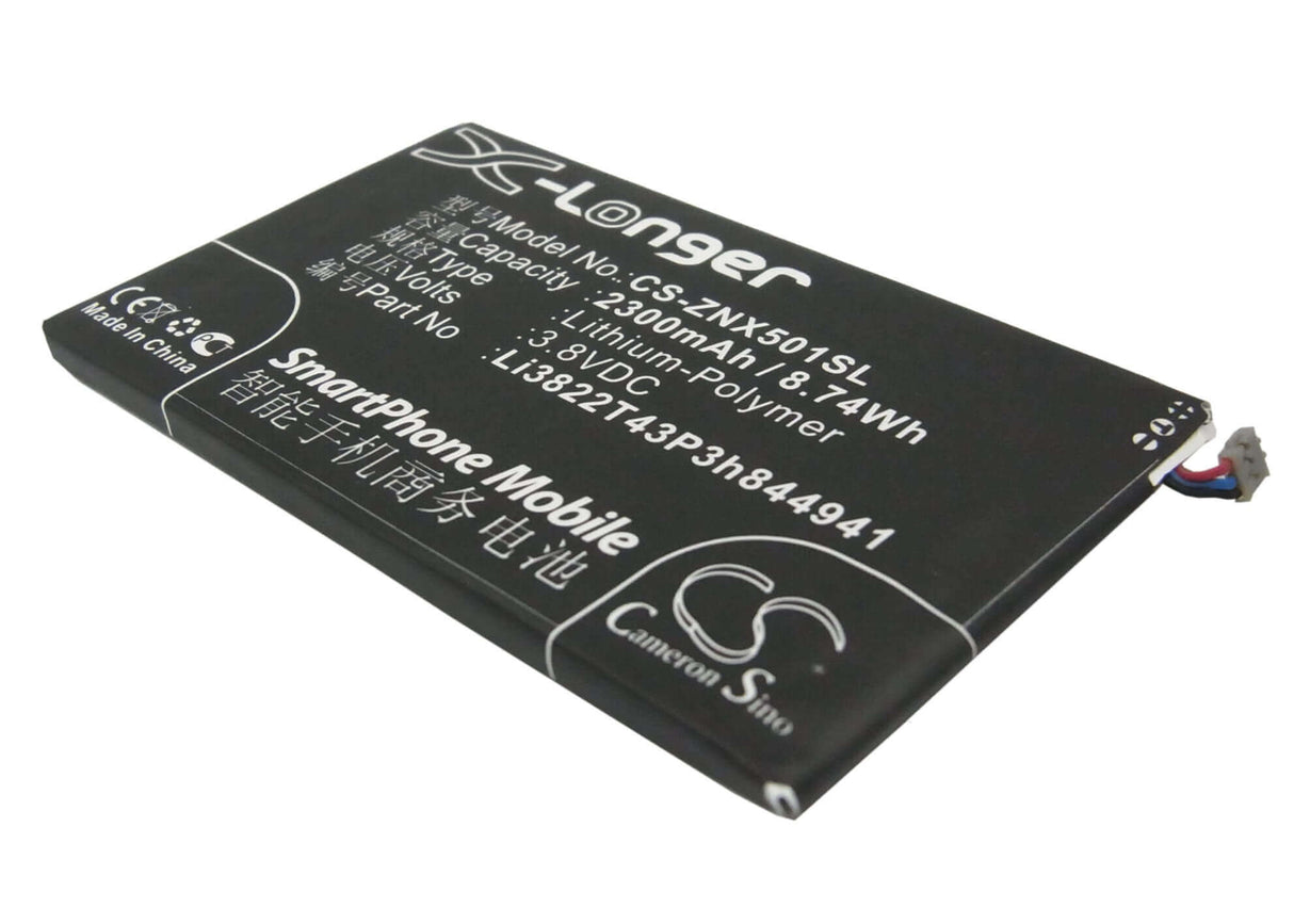 Battery For Zte Nubia Z5, Nx501, Nx401 3.8v, 2300mah - 8.74wh Mobile, SmartPhone Cameron Sino Technology Limited   