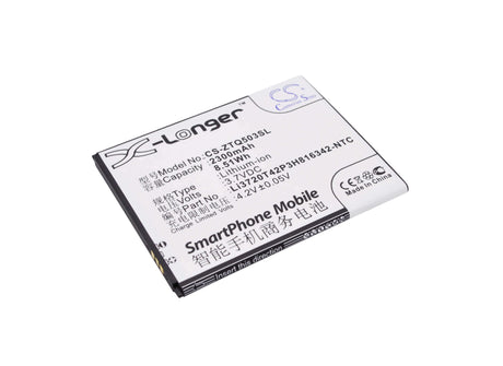 Battery For Zte Q503c, U968 3.7v, 2300mah - 8.51wh Mobile, SmartPhone Cameron Sino Technology Limited   