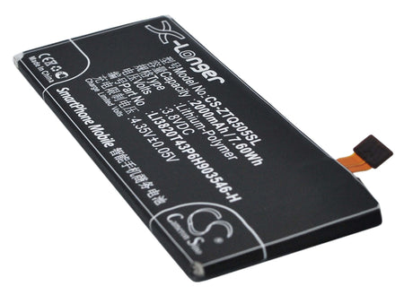 Battery For Zte Q505t, Speed, N9130 3.8v, 2000mah - 7.60wh Mobile, SmartPhone Cameron Sino Technology Limited   