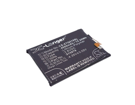 Battery For Zte Q519c, Q519e, Q519 3.8v, 4000mah - 15.20wh Mobile, SmartPhone Cameron Sino Technology Limited   