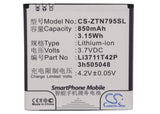 Battery For Zte U791, N795 3.7v, 850mah - 3.15wh Mobile, SmartPhone Cameron Sino Technology Limited   