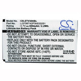 Battery For Zte V190, V260, V270 3.7v, 600mah - 2.22wh Mobile, SmartPhone Cameron Sino Technology Limited   