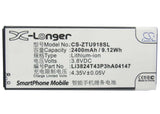 Battery For Zte V5, V5s, U9180 3.8v, 2400mah - 9.12wh Mobile, SmartPhone Cameron Sino Technology Limited   