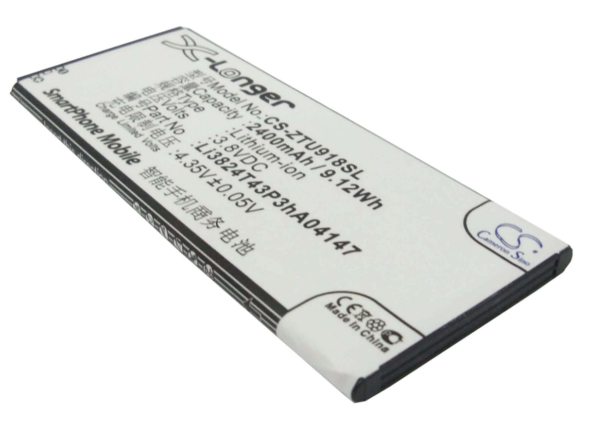 Battery For Zte V5, V5s, U9180 3.8v, 2400mah - 9.12wh Mobile, SmartPhone Cameron Sino Technology Limited   