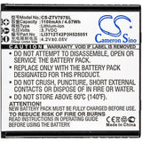 Battery For Zte, V797, 3.7v, 1100mah - 4.07wh Mobile, SmartPhone Cameron Sino Technology Limited   