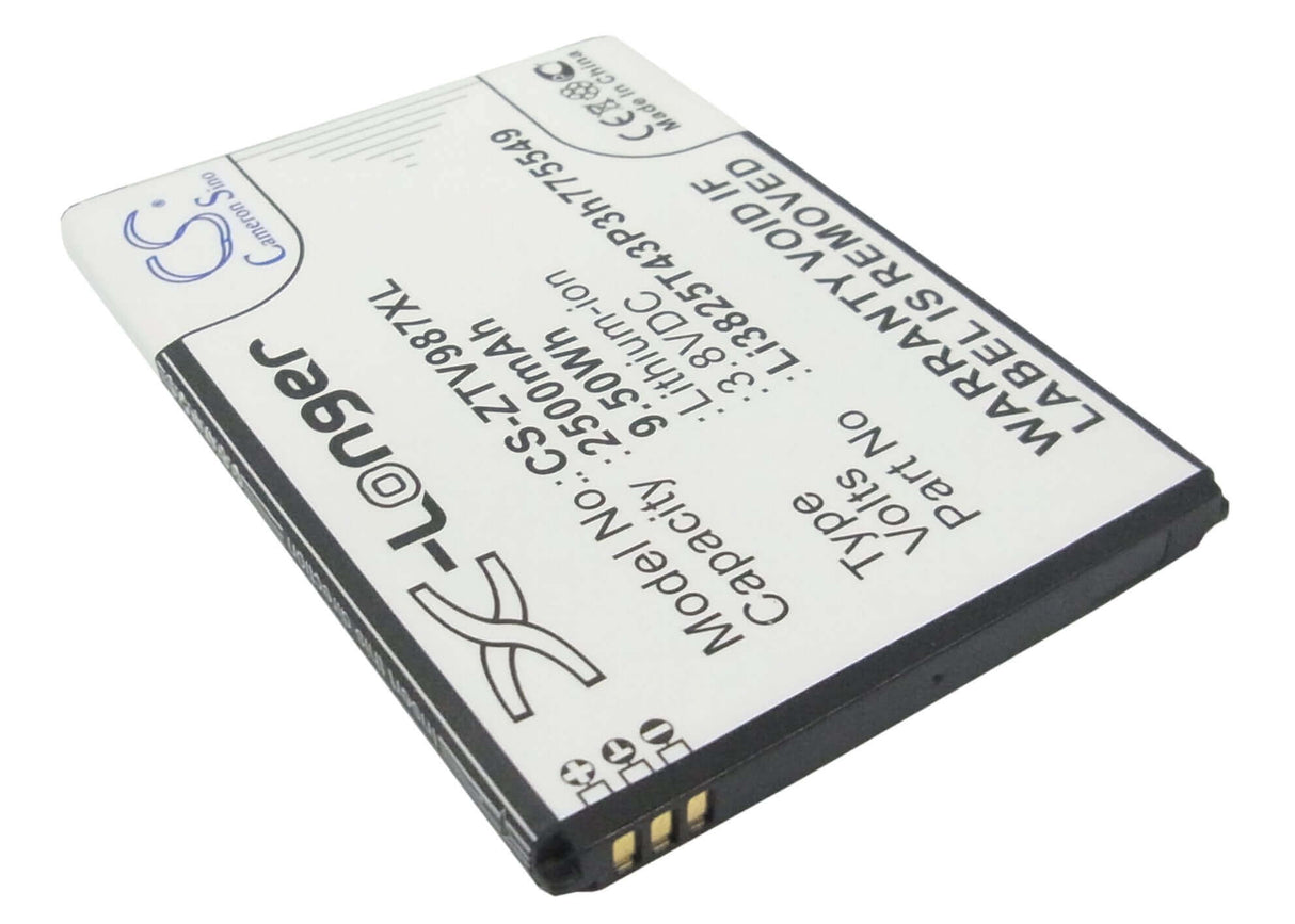 Battery For Zte Vital, Ux990, Smile Q 3.8v, 2500mah - 9.50wh Mobile, SmartPhone Cameron Sino Technology Limited   