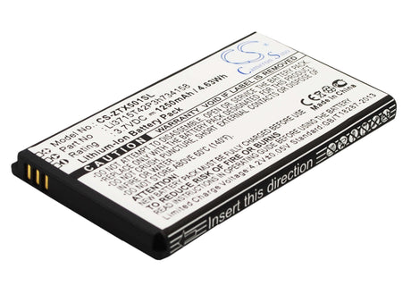 Battery For Zte X500m, Score M 3.7v, 1250mah - 4.63wh Mobile, SmartPhone Cameron Sino Technology Limited   