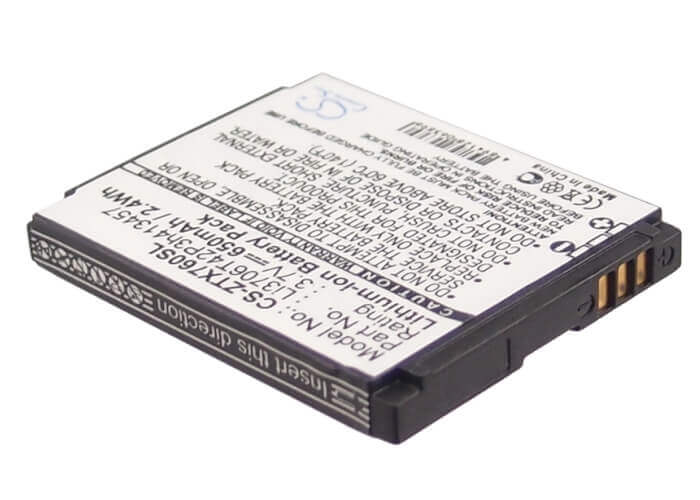 Battery For Zte X760, X761, Vegas 3.7v, 650mah - 2.41wh Mobile, SmartPhone Cameron Sino Technology Limited   