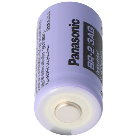 Battery Model Panasonic Br-2/3ag 3v, 1450 Mah - 0.15wh Sealed Lead Acid CB Range With Two Pins on Negative One Pin on Positive  