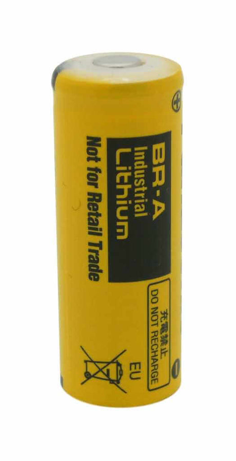 Battery Model Panasonic Br-a, Cr17450e, Cr17450e-r, Cr17450se, Br A 3v, 1800 Mah - 5.4wh Sealed Lead Acid Panasonic Bare Cell  