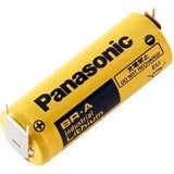 Battery Model Panasonic Br-a, Cr17450e, Cr17450e-r, Cr17450se, Br A 3v, 1800 Mah - 5.4wh Sealed Lead Acid Panasonic With PC Pins - 2 Pin on Positive Terminal - 1 Pin on Negative Terminal  