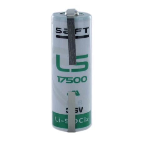 Battery Model Saft Ls 17500, 6135-01-524-7621, Ls17500, Ls17500-ba 3.6v, 3600 Mah - 12.96wh Battery By Use Saft Lithium Batteries With Tabs  