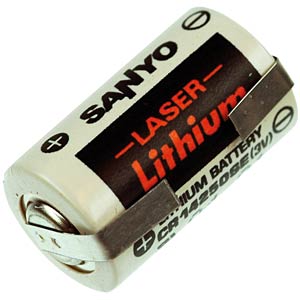 Battery Model Sanyo / Fdk Cr14250se, 1755-bat, Cr1/2aa, Cr14250, Cr14250set 3v, 850 Mah - 2.55wh Sealed Lead Acid CB Range With Tabs  