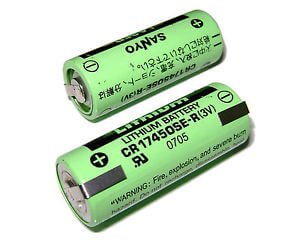 Battery Model Sanyo / Fdk Sanyo Cr17450se-r Plc Battery, Cr17450se, Cr17450er 3v, 2400 Mah - 7.2wh Sealed Lead Acid CB Range   