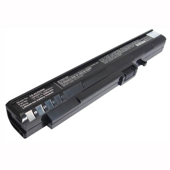 Black Battery For Acer Aspire One, Aspire One A110-1295, Aspire One A110-1545 11.1v, 2200mah - 24.42wh Notebook, Laptop Cameron Sino Technology Limited   