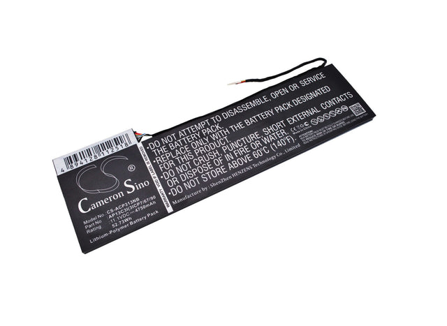 Black Battery For Acer Aspire P3-131, Aspire P3-131-4602, Aspire P3-131-4833 11.1v, 4750mah - 52.73wh Notebook, Laptop Cameron Sino Technology Limited   