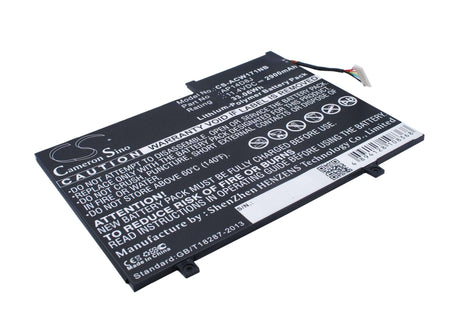 Black Battery For Acer Aspire Switch 11 Sw5-171, Aspire Switch 11 Sw5-171p 11.4v, 2900mah - 33.06wh Batteries for Electronics Suspended Product   
