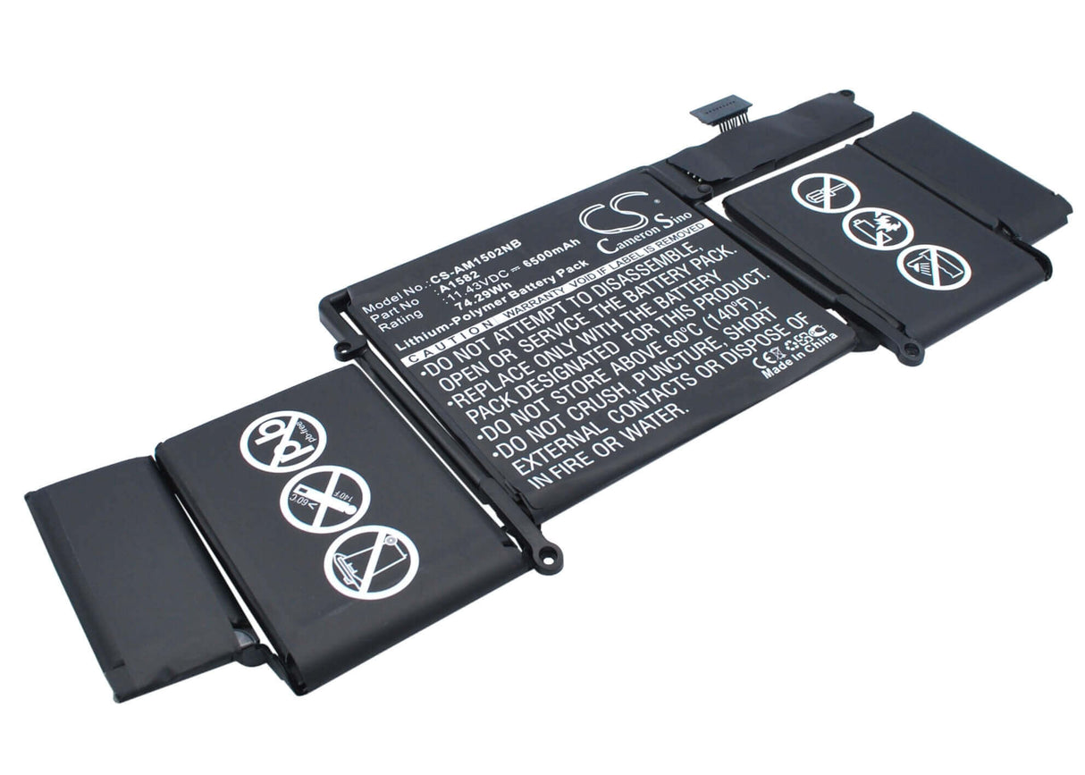 Black Battery For Apple Macbook Pro 13" 2015 Retina, Mf841ll/a, Mf839ll/a 11.43v, 6500mah - 74.30wh Batteries for Electronics Cameron Sino Technology Limited   