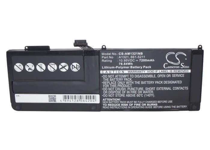 Black Battery For Apple Macbook Pro 15" A1321 Mc118ll/a 661-5476 Mb985ll/a Notebook, Laptop Cameron Sino Technology Limited   