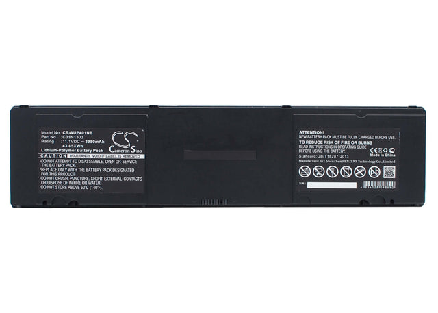 Black Battery For Asus Asuspro Pu401, Asuspro Pu401la, Asuspro Essential Pu401la 11.1v, 3950mah - 43.85wh Notebook, Laptop Cameron Sino Technology Limited   