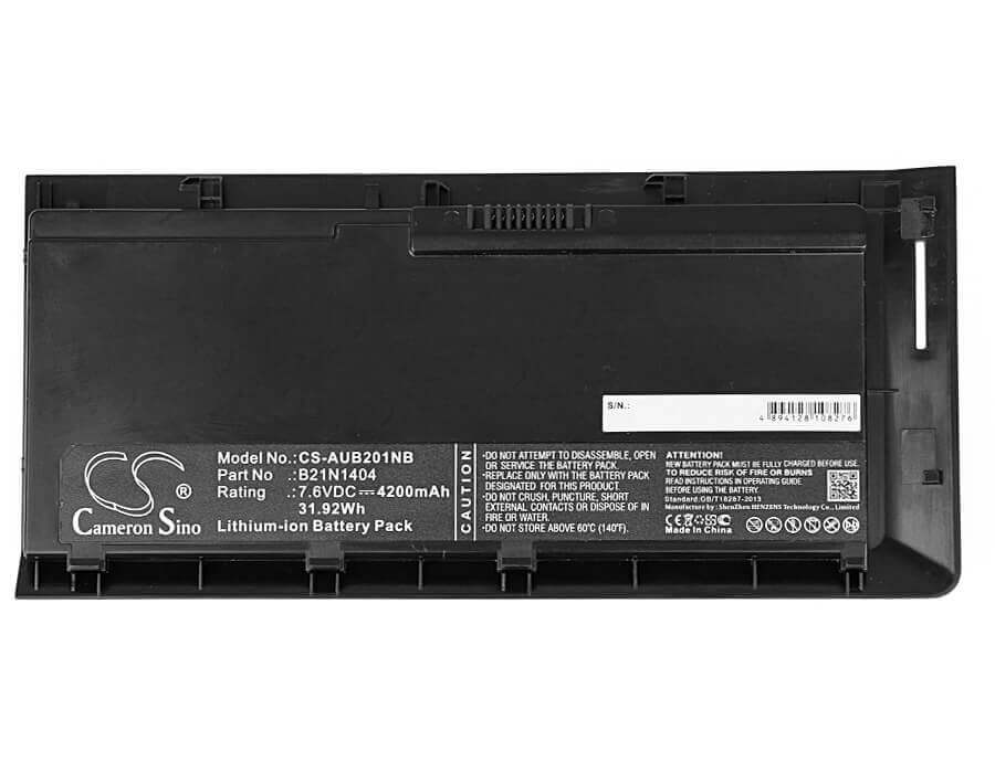 Black Battery For Asus Bu201, Bu201l, Bu201la 7.6v, 4200mah - 31.92wh Notebook, Laptop Cameron Sino Technology Limited   