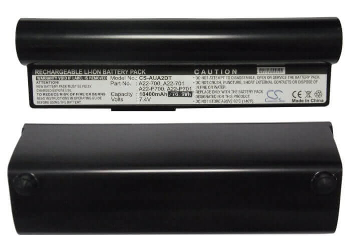 Black Battery For Asus Eee Pc 701, Eee Pc 701c, Eee Pc 800 7.4v, 10400mah - 76.96wh Batteries for Electronics Cameron Sino Technology Limited (Suspended)   