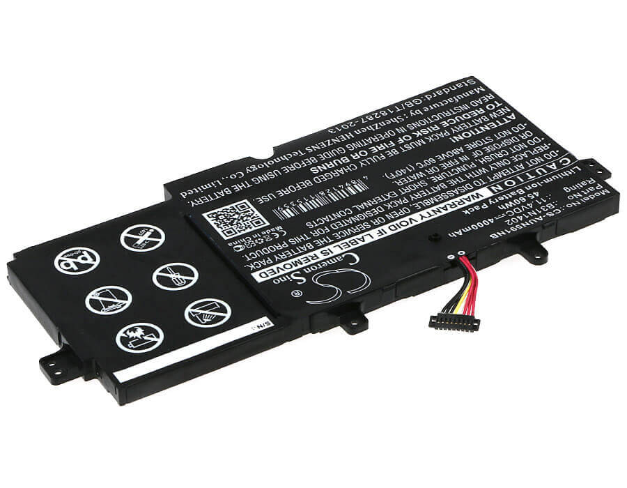 Black Battery For Asus N591lb, Q551ln, Q551 11.4v, 4000mah - 45.60wh Notebook, Laptop Cameron Sino Technology Limited   