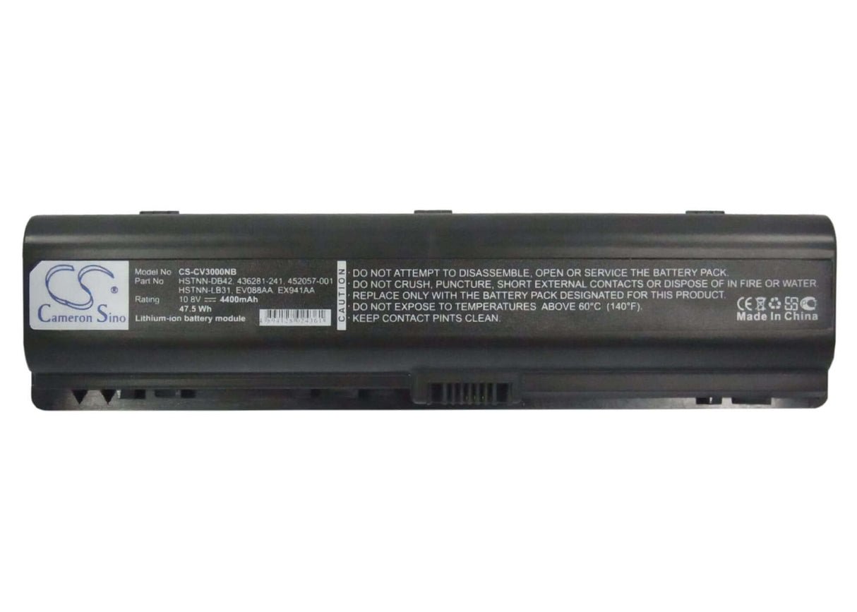 Black Battery For Compaq Presario A900, Presario C700, Presario C700em 10.8v, 4400mah - 47.52wh Notebook, Laptop Cameron Sino Technology Limited   