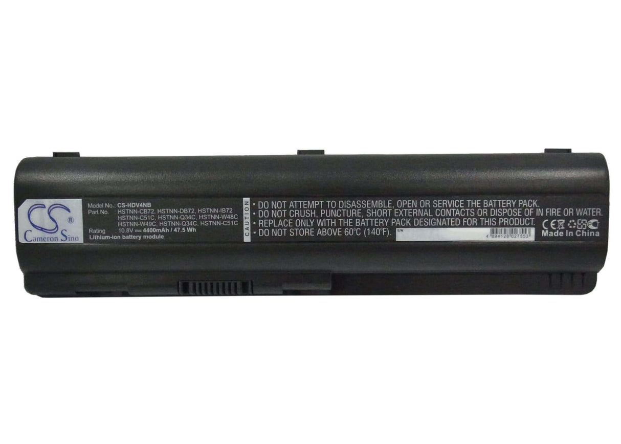 Black Battery For Compaq Presario Cq40, Presario Cq40-305au, Presario Cq40-313ax 10.8v, 4400mah - 47.52wh Notebook, Laptop Cameron Sino Technology Limited   