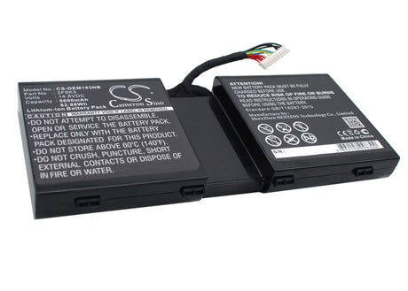 Black Battery For Dell Alienware 17, Alienware 18, Alienware M17x R5 14.8v, 5600mah - 82.88wh Batteries for Electronics Cameron Sino Technology Limited   