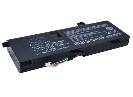 Black Battery For Dell Alienware M14x R3, Alienware M14x R4, Alienware P39g 11.1v, 6200mah - 68.82wh Batteries for Electronics Cameron Sino Technology Limited   