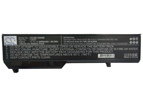 Black Battery For Dell Inspiron 1320, Inspiron 1320n 11.1v, 4400mah - 48.84wh Batteries for Electronics Cameron Sino Technology Limited   