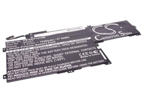 Black Battery For Dell Inspiron 14 7000, Inspiron 14-7437 7.4v, 7830mah - 57.94wh Batteries for Electronics Cameron Sino Technology Limited   