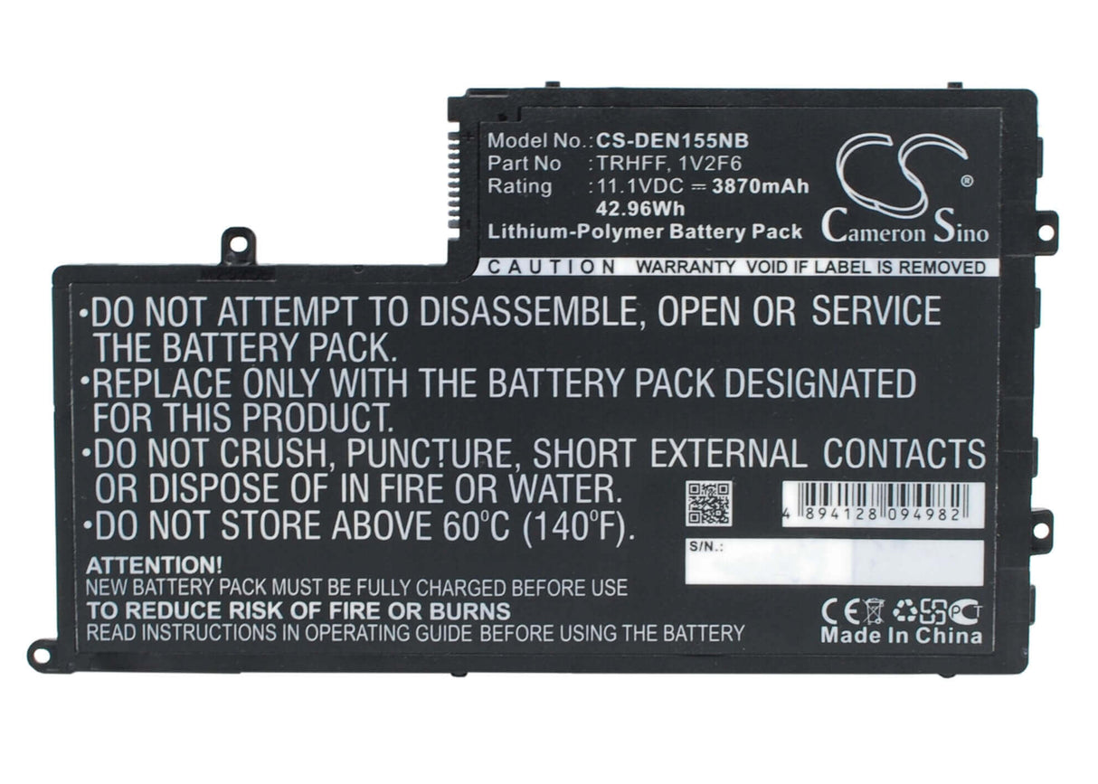 Black Battery For Dell Inspiron 15, Inspiron 15 5000, Inspiron 15-5547 11.1v, 3870mah - 42.96wh Batteries for Electronics Cameron Sino Technology Limited   