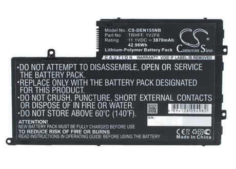 Black Battery For Dell Inspiron 15, Inspiron 15 5000, Inspiron 15-5547 11.1v, 3870mah - 42.96wh Notebook, Laptop Cameron Sino Technology Limited   