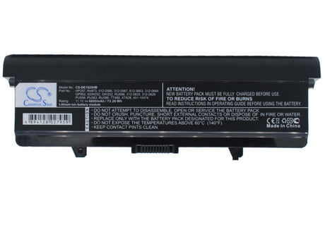 Black Battery For Dell Inspiron 1525, Inspiron 1526, Inspiron 1545 11.1v, 6600mah - 73.26wh Batteries for Electronics Cameron Sino Technology Limited   