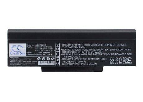 Black Battery For Dell Inspriron 1425, Inspriron 1427, Inspriron 1428 11.1v, 4400mah - 48.84wh Batteries for Electronics Cameron Sino Technology Limited   