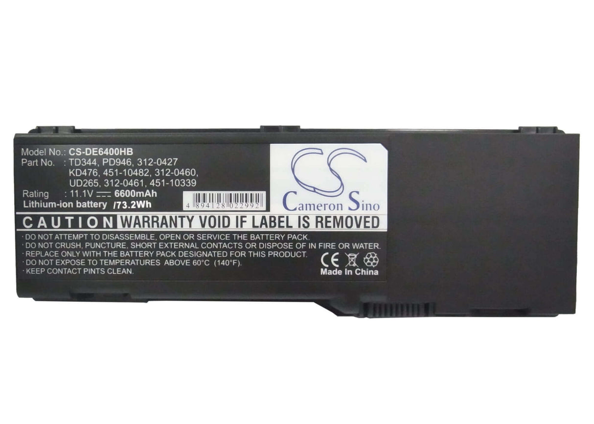 Black Battery For Dell Latitude 131l, Inspiron 1501, Inspiron E1505 11.1v, 6600mah - 73.26wh Batteries for Electronics Cameron Sino Technology Limited   