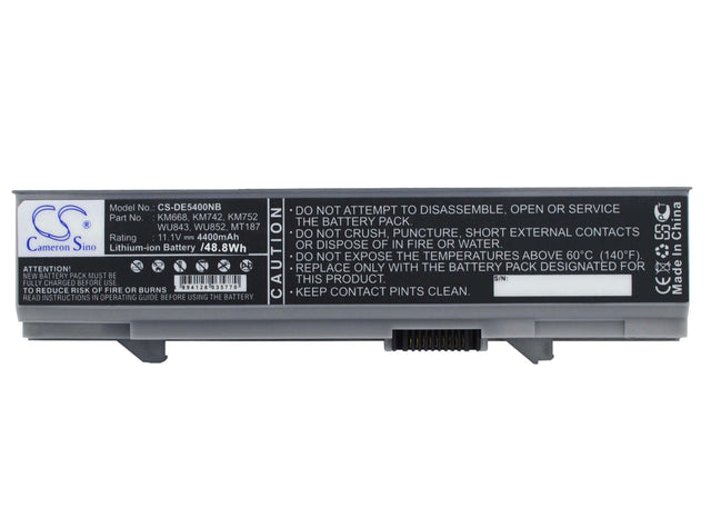 Black Battery For Dell Latitude E5400, Latitude E5500, Latitude E5410 11.1v, 4400mah - 48.84wh Batteries for Electronics Cameron Sino Technology Limited   