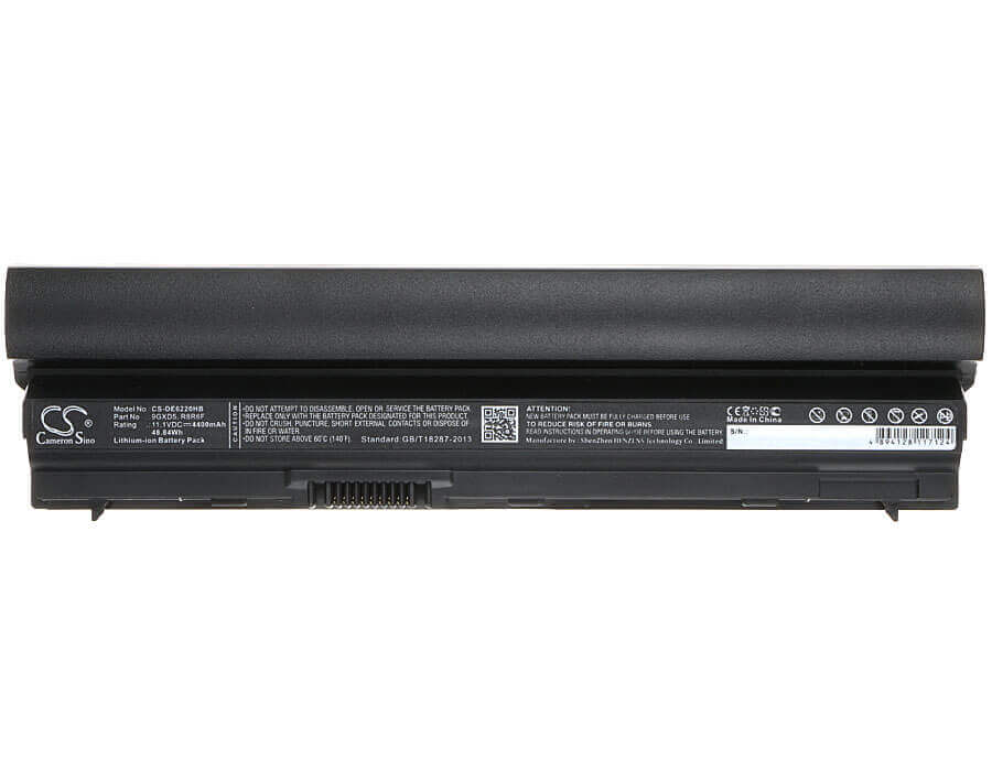 Black Battery For Dell Latitude E6120, Latitude E6220, Latitude E6230 11.1v, 4400mah - 48.84wh Batteries for Electronics Cameron Sino Technology Limited   