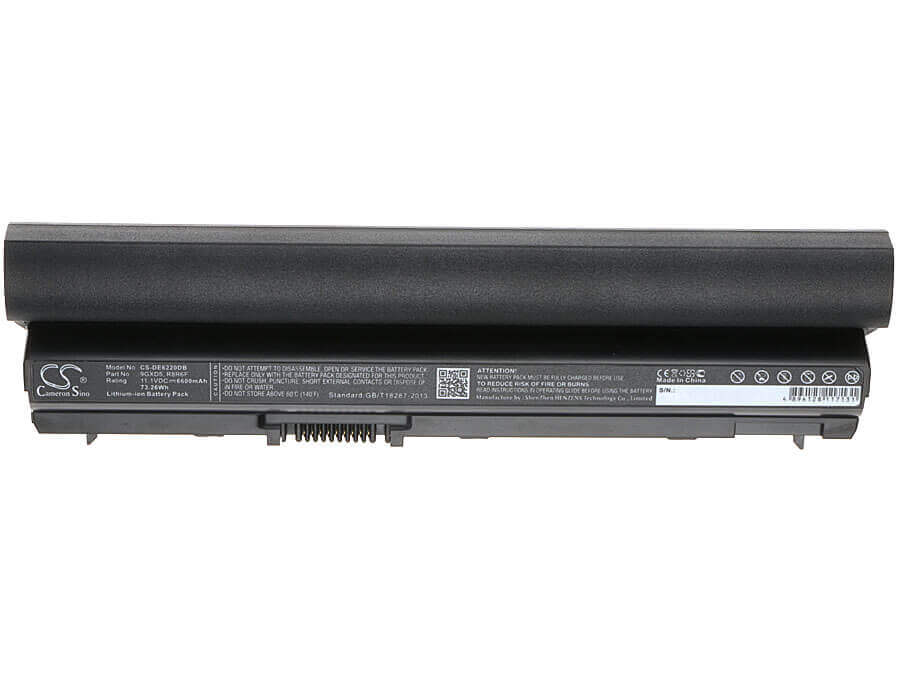 Black Battery For Dell Latitude E6120, Latitude E6220, Latitude E6230 11.1v, 6600mah - 73.26wh Batteries for Electronics Cameron Sino Technology Limited   